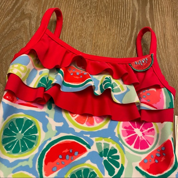 TOMMY BAHAMA Kids Watermelon One Piece Swimsuit - Picture 7 of 16